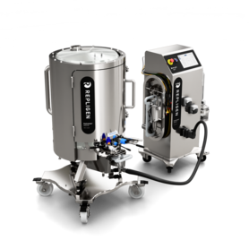 Repligen ProConnex MixOne RGX single-use fluid management system for bioprocessing and sterile liquid mixing, featuring integrated ProConnex flow paths for closed-system pharmaceutical manufacturing.