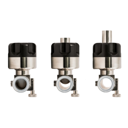 Sanitary bioprocessing valves designed for precise fluid control in single‑use and stainless‑steel process systems.