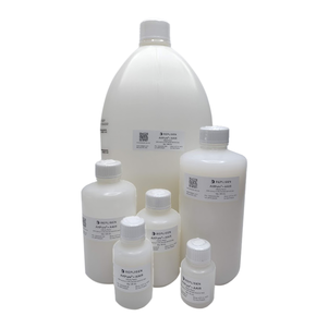 family of bottles containing white affinity resin