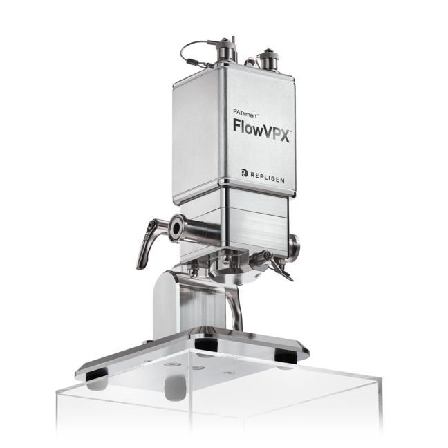 Repligen PATsmart FlowVPX in‑line process analytical technology sensor for real‑time bioprocess monitoring.