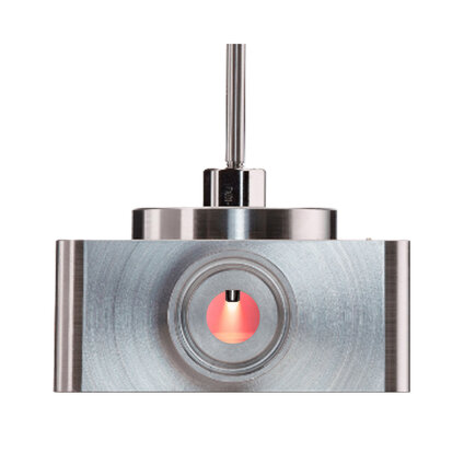 Repligen FlowVPX Fibrette optical probe used for in‑line UV spectroscopy measurements in bioprocess applications.